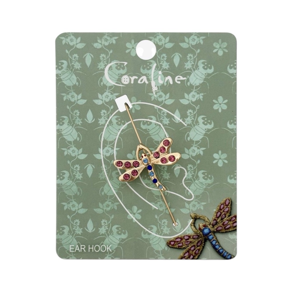 NEW Coraline Dragonfly Ear Hook Earring